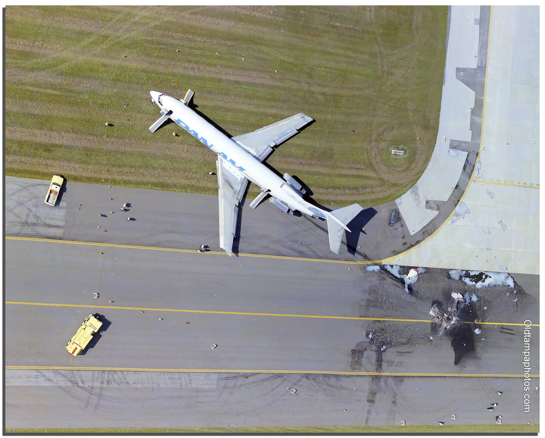 Pan Am Jet Clipper Good Hope runway crash November 1986 — Old